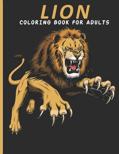 Lion coloring book for - coloring, adults