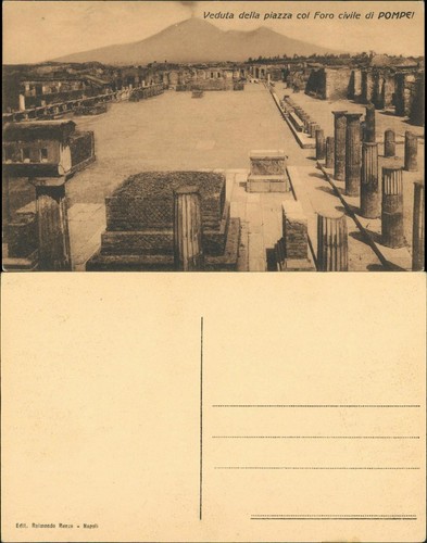 Cartolina pompei veduta della - veduta,