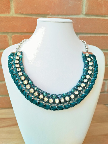 Collana girocollo uncinetto - collana,
