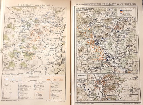 1898 antiche mappe - 1898,