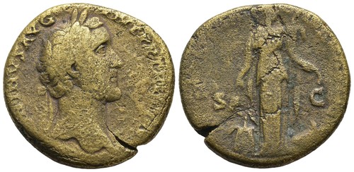 Sesterzio romano bronzo - sesterzio,