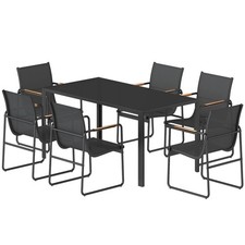 Outsunny 7-Pezzi Set Tavolo e