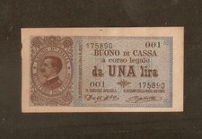 REGNO D'ITALIA 1 LIRA VITT. E