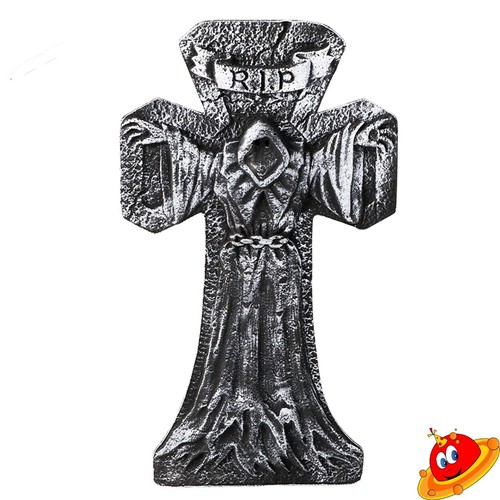 Lapide croce halloween - croce,