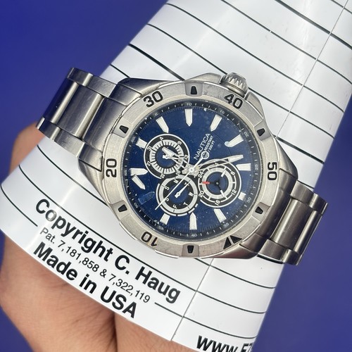 Nautica n17546g blue - blue, dial