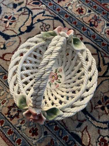 Cesto vintage porcellana - cesto,