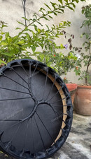 Tamburo sciamanico 18" nero -