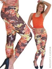 Leggings fiori spacchi strappi