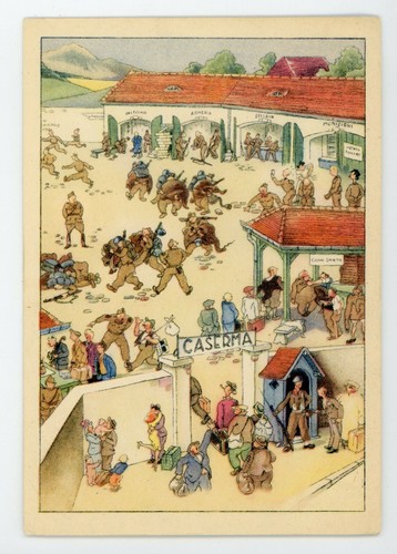 Cartolina epoca soldatini - d'epoca,