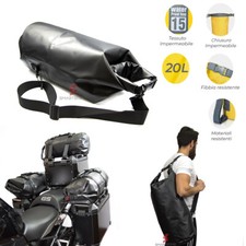 BORSA IMPERMEABILE acqua polvere resistente Viaggio moto bauletto universale 20L