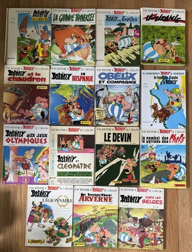 Lot vintage asterix comics - lot,