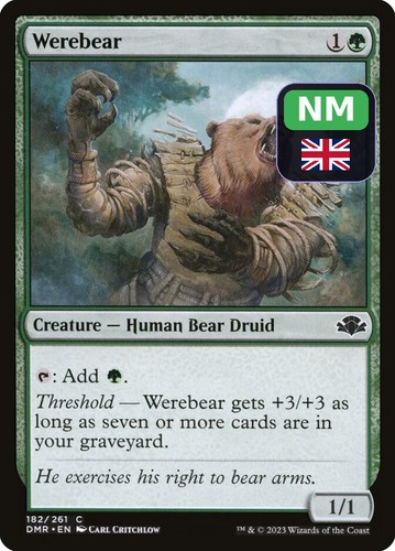 Werebear dmr 182 mtg - werebear,