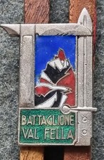 DISTINTIVO BATTAGLIONE ALPINI D'ARRESTO "VAL FELLA" BRIGATA ALPINA "JULIA" E.I.