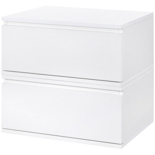 Homcom set comodini sospesi - set,