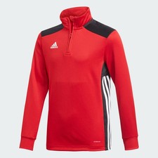 Adidas 1/4 Zip Allenamento Top Giovanile - Calcio - Bambini - Rosso - Black Friday Saldi