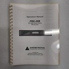 Armstrong FMX-30B 30W Eccitatore FM a Stato Solido Manuale Istruzioni