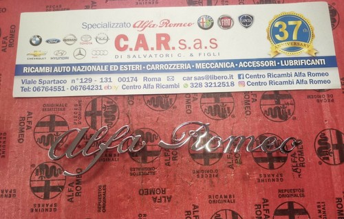 Scritta alfa romeo parti - alfa,