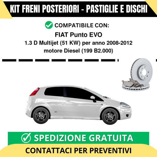 Kit freni posteriori per fiat - per,