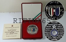 MEDAGLIA INTER 13° SCUDETTO CAMPIONI D’ITALIA 1988 1989 CERTIFICATO DI GARANZIA