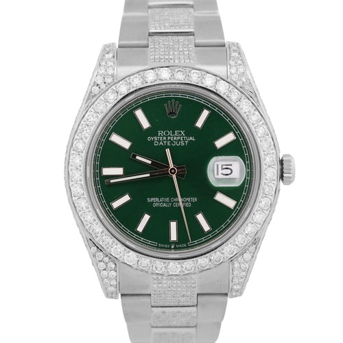 Rolex datejust green pave - datejust, ii