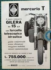 Rara Pubblicità Motocarro MERCURIO T GILERA del 1956