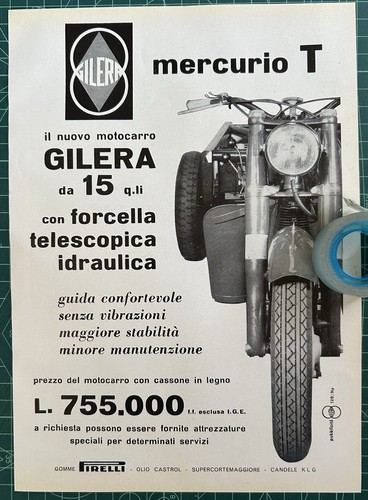 Rara pubblicità motocarro - pubblicità,