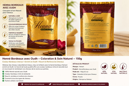 Henné bourgogne 150g - bourgogne,