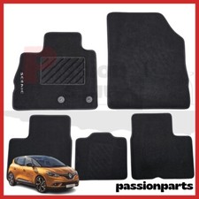 TAPPETI RENAULT SCENIC GRAND DAL 2016  IN MOQUETTE CON RICAMO E 4 FISSAGGI 5 PZ