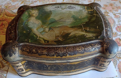 Scatola latta antica - scatola,