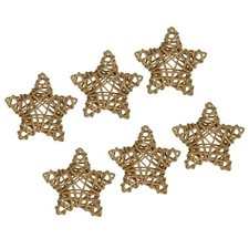 6pcs naturale vimini rattan