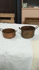 2 antiche casseruole In rame