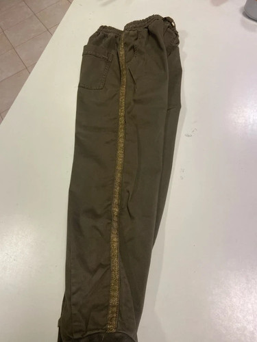 Pantaloni cachi bande laterali