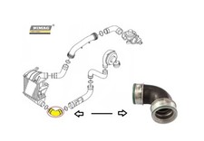 6Q0145832C Tubo Manicotto Intercooler VW Polo 9N Skoda Fabia 1.9 TDi 130 Hp