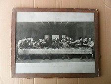 ANTICO QUADRETTO QUADRO RAFFIGURANTE L'ULTIMA CENA CON GESU' E I 12 APOSTOLI 
