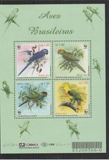 2001 BRASILE  WWF FAUNA UCCELLI  1 BF MNH MF72159