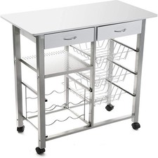 Carrello da Cucina bianco in