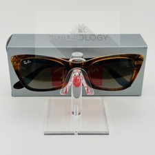 NUOVI occhiali da sole Ray-Ban RB2299 Lady Burbank donna occhio di gatto 52 mm lenti marrone/marrone