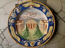 Piatto Pubblicitario ceramica Fratelli Minardi Faenza 1900