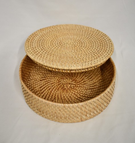 Scatola vintage rattan - scatola,