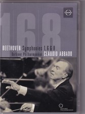 BEETHOVEN SYMPHONIES 1 , 6 & 8 DVD Berliner Philharmoniker Claudio Abbado M09114