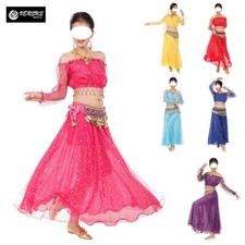 Completo Donna Spettacolo Saggio Ballo Latino Danza del Ventre Odalisca BELLY07