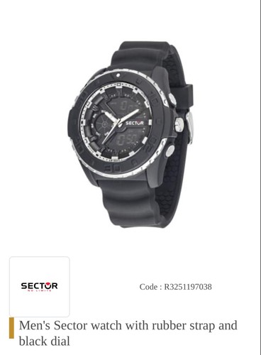 Orologio uomo sector expander - orologio,