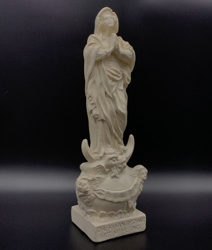 Antica statua belga vergine - statua,