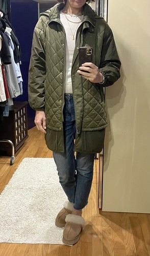 Parka zara trapuntato - parka, m