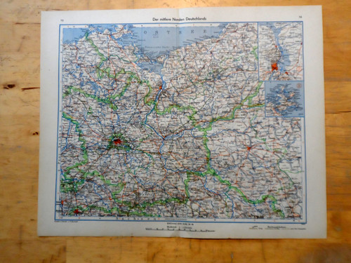 Orig litografia mappa - orig.(1943),