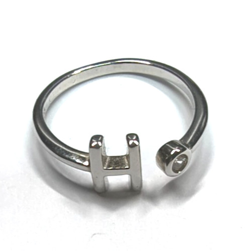 Anello iniziale argento - anello,