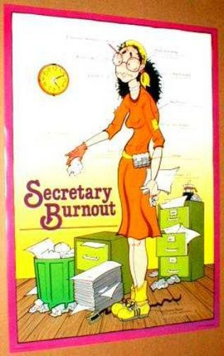 Segretaria ufficio burnout - segretaria,