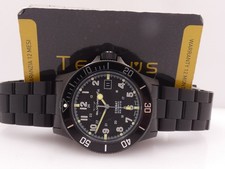 GLYCINE COMBAT SUB GL0079 NEW AUTOMATIC + BOX STEEL BLACK PVD NEVER WORN WATCH
