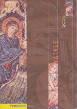 2001 Italia - Repubblica, Folder Francobolli - Festa di Natale, MNH**