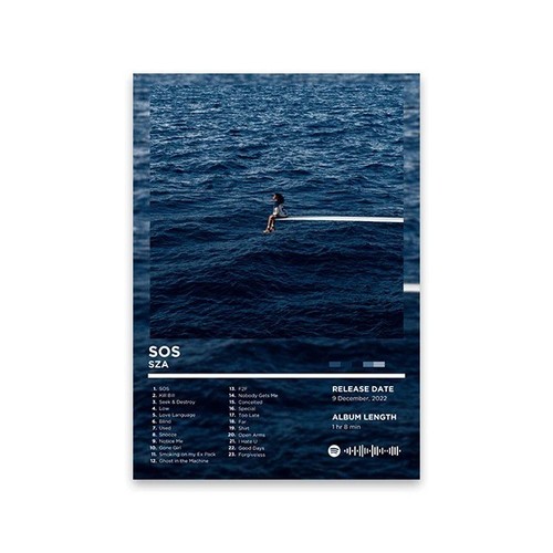 Sza sos album poster - sos,